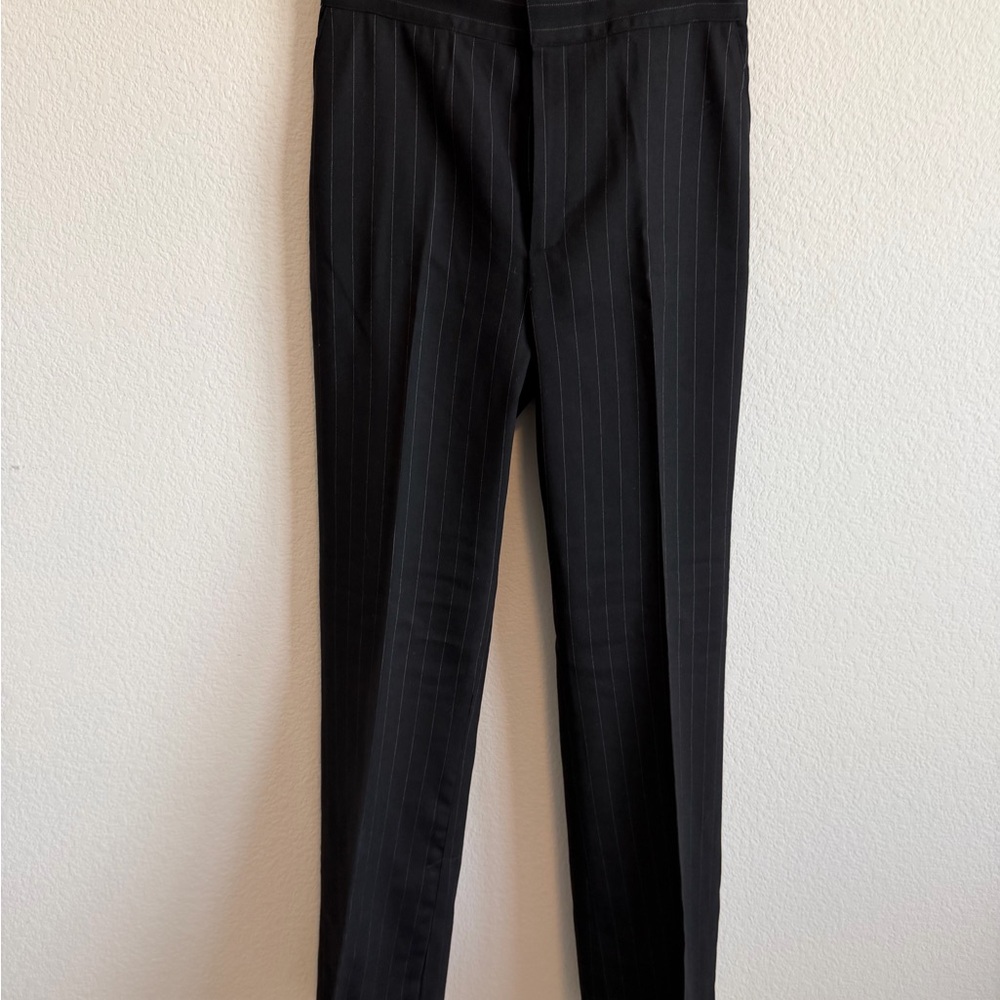 Classic Black Pinstripe Women's Trousers